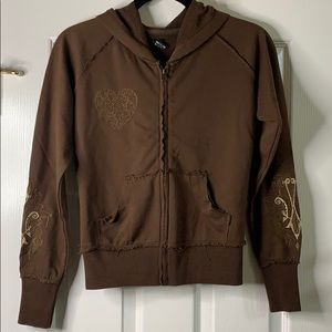 Aziz Embroidered Hoodie Sweatshirt